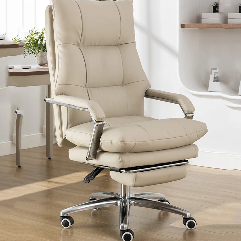 Office Furniture Services - เก้าอี้สำนักงานแบบพกพาที่นั่งสบาย สไตล์นอร์ดิก เก้าอี้คอมพิวเตอร์ดีไซน์เนอร์ เก้าอี้สำนักงานแบบเอนนอน เก้าอี้หมุนสำหรับโต๊ะทำงาน เก้าอี้อ่านหนังสือ