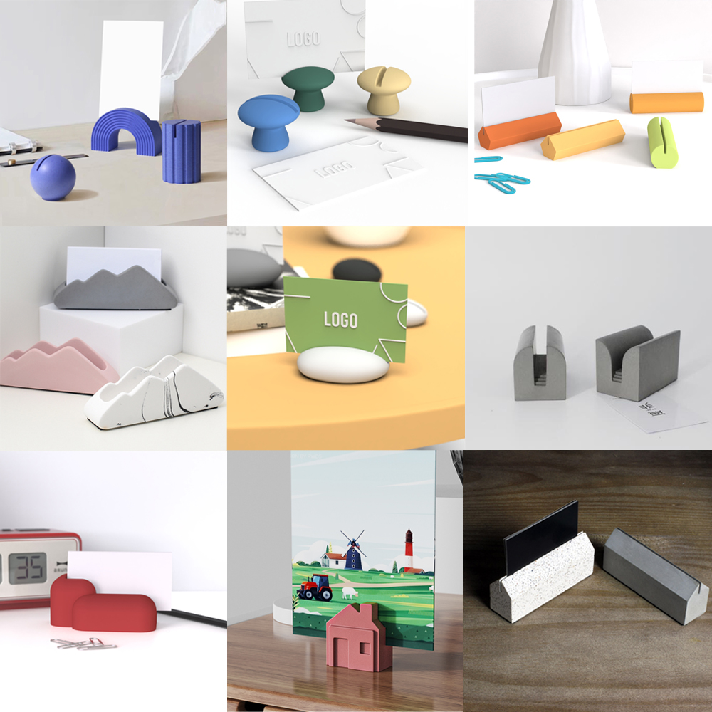 Office Furniture Names - แผ่นซิลิโคนที่เก็บนามบัตรปูนฉาบเฟอร์นิเจอร์สำนักงานแผ่นซิลิโคนสำหรับจัดเก็บการ์ดคอนกรีต