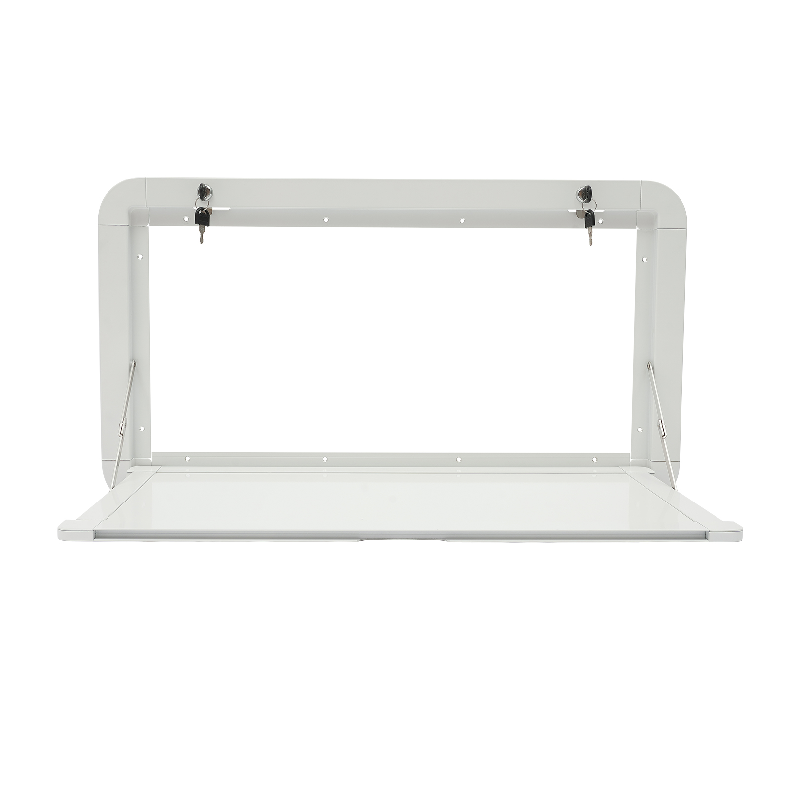 Wall Mounted Desk Fold - โต๊ะติดผนังแบบพับได้สำหรับรถบ้าน ขนาด 80*45 ซม. อลูมิเนียมอัลลอยพ่นสีขาว รับน้ำหนักได้