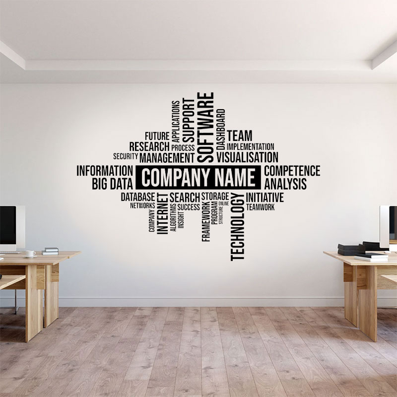สติ๊กเกอร์ติดผนังชื่อธุรกิจแบบ - Office Furniture Names บทวิจารณ์และราคา