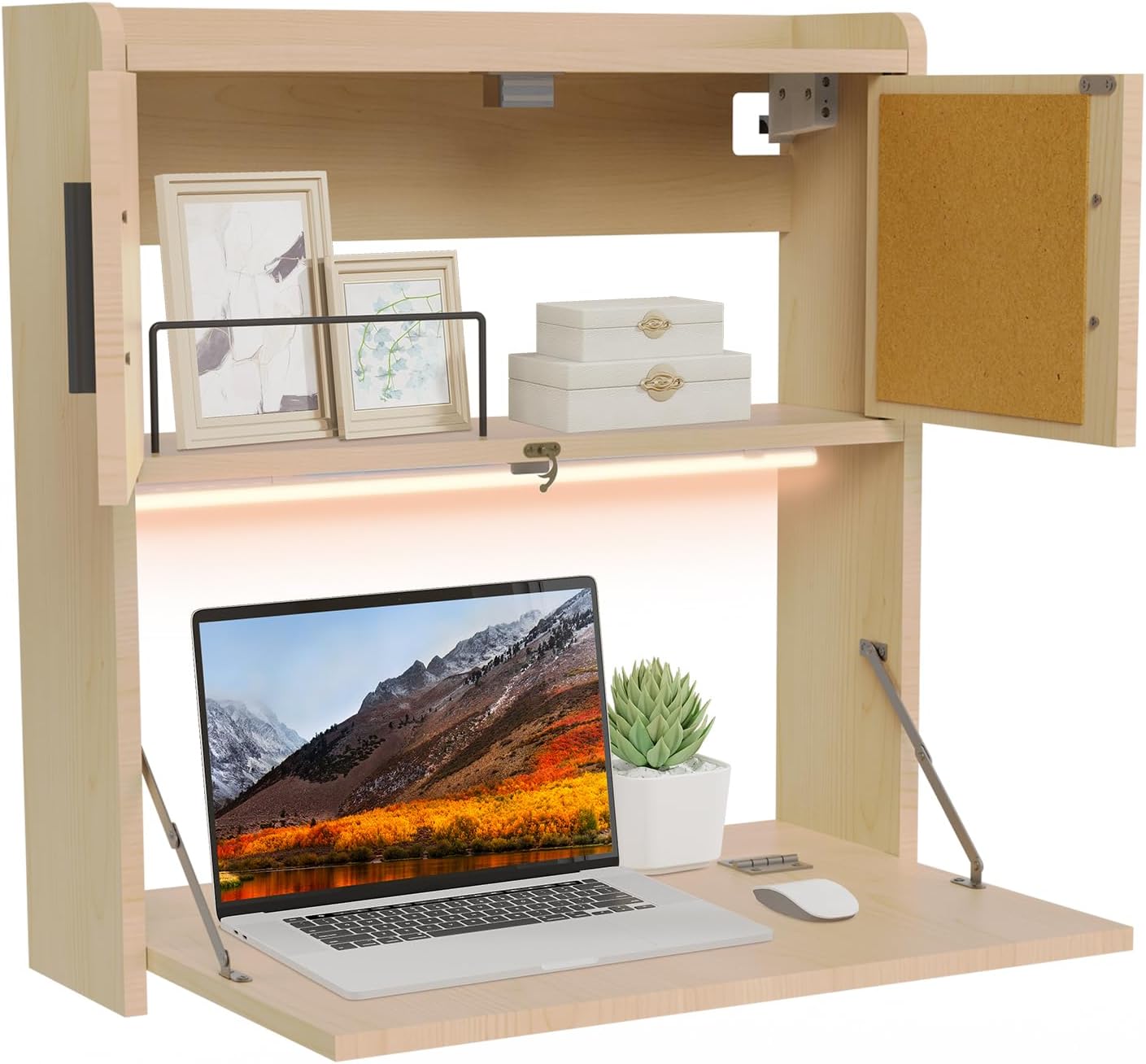 ARTETHYS โต๊ะติดผนังแบบพับได้พ - Wall Mounted Desk Fold บทวิจารณ์และราคา