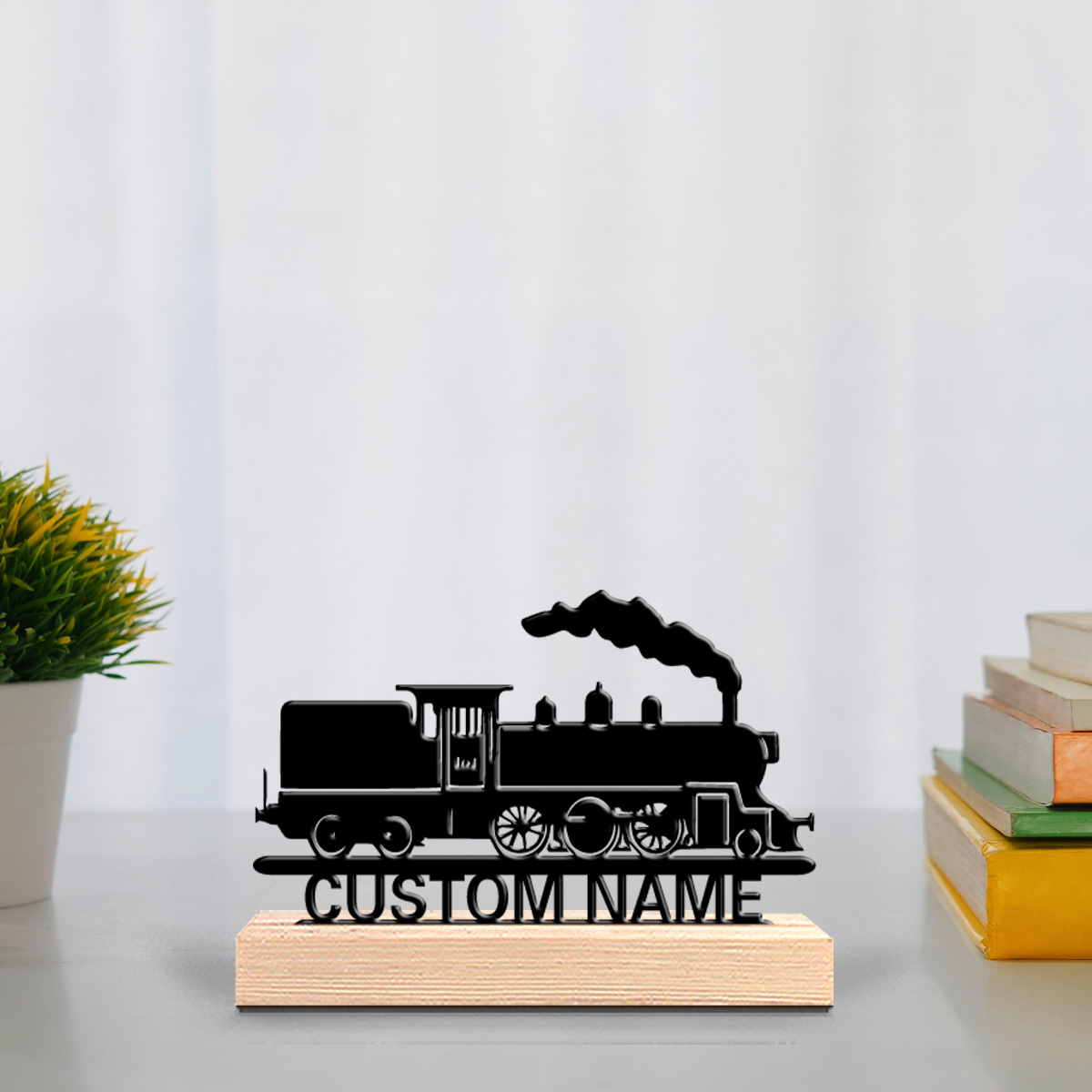 รูปปั้นรถไฟไอน้ำโลหะสไตล์เรโทร - Office Furniture Names บทวิจารณ์และราคา