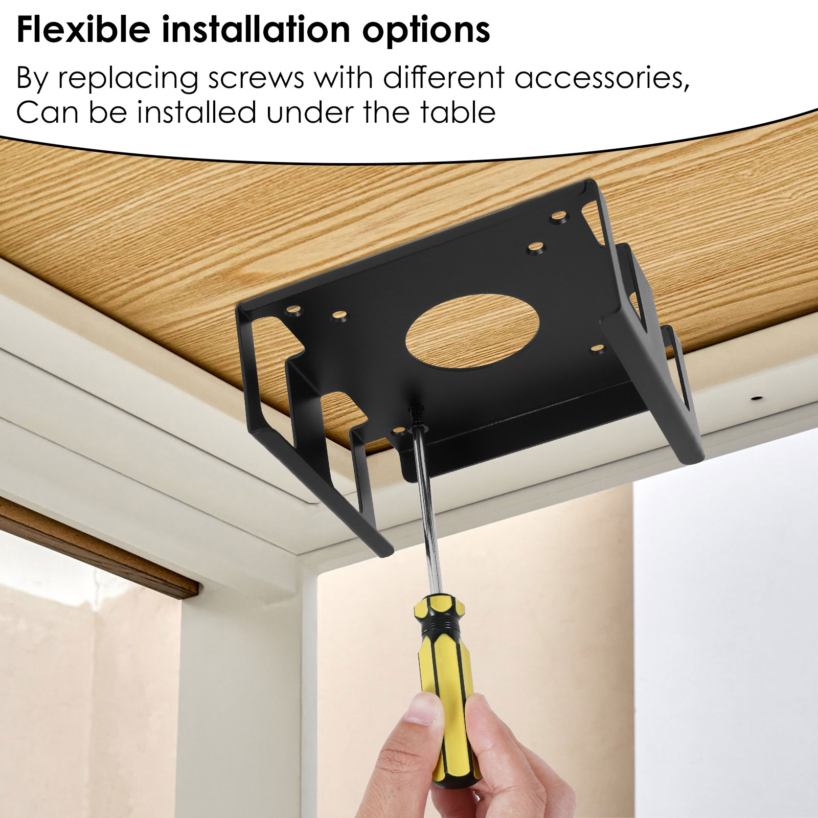 ที่วางจอภาพใต้โต๊ะ ทำจากเหล็กค - Wall Mounted Desk Fold บทวิจารณ์และราคา
