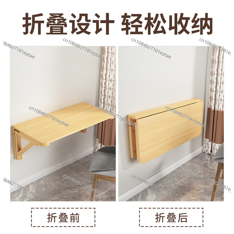 โต๊ะไม้เนื้อแข็งแบบพับได้ติดผน - Wall Mounted Desk Fold บทวิจารณ์และราคา