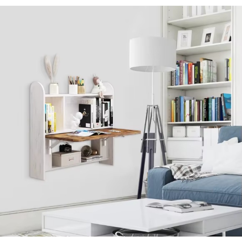 โต๊ะทำงานติดผนังในบ้าน, โต๊ะวา - Wall Mounted Desk Fold บทวิจารณ์และราคา