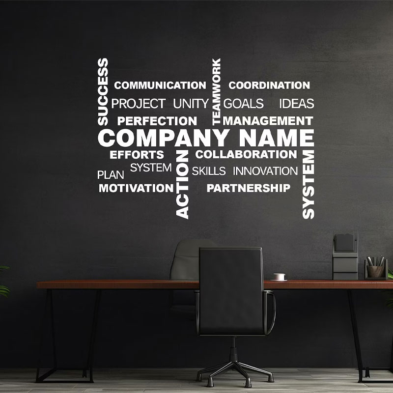 สติ๊กเกอร์ติดผนังชื่อธุรกิจแบบ - Office Furniture Names บทวิจารณ์และราคา