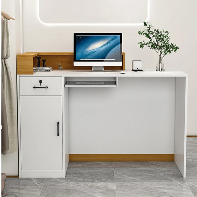 เคาน์เตอร์ต้อนรับโรงแรมไม้แบบก - Office Furniture Table บทวิจารณ์และราคา