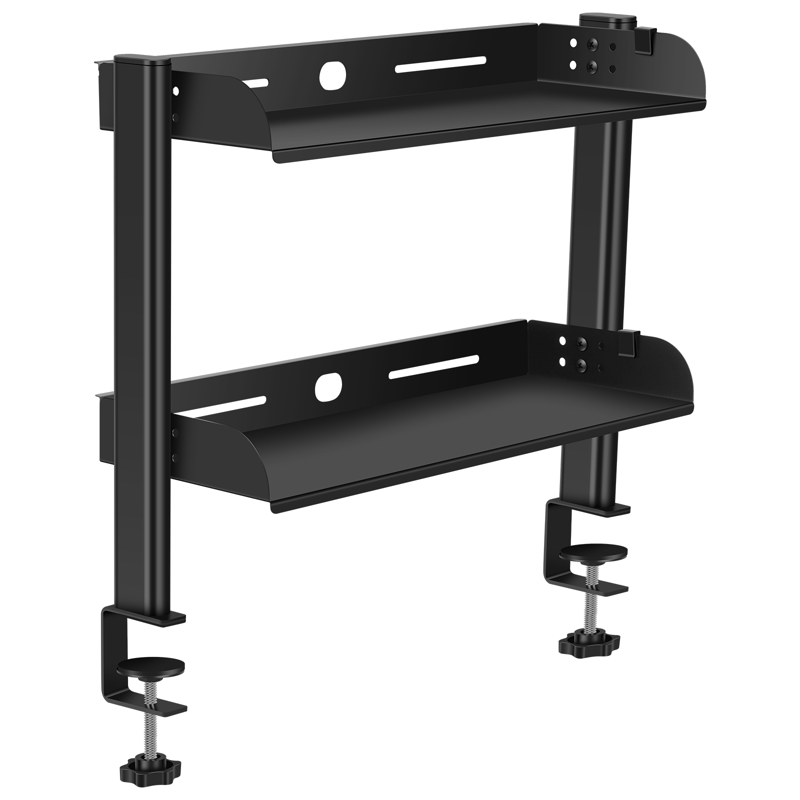 2 ชั้น CLAMP-ON ชั้นวางของไม่ม - Wall Mounted Desk Fold บทวิจารณ์และราคา